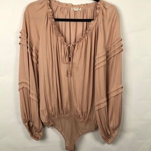Free People Intimately Bodysuit Blush Pink Size S